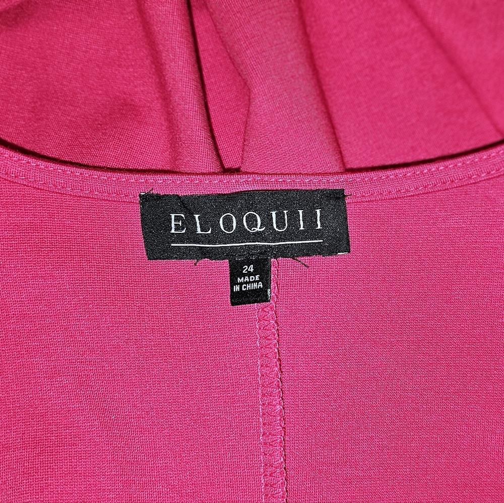 Nwot Eloquii Flutter Sleeve Peplum Wrap Top - image 5